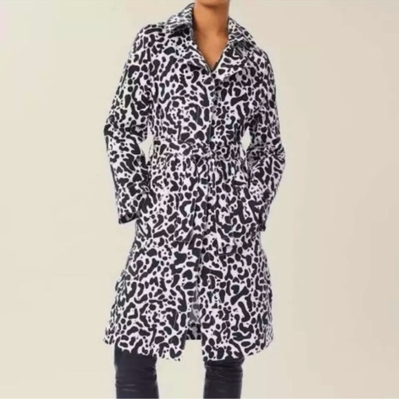 LITA by Ciara AMOUR COAT IN KING CHEETAH PRINT Trench Coat Size M MSRP $498 NWOT